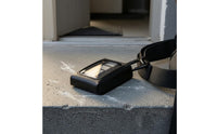 Transparent Window Garage Door Opener Pouch Carabiner Clip Garage Door Opener Holder Hook-and-Loop Closure PU Leather Pouch Stitched Edges