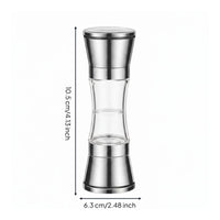 Manual Pepper Easy to Refill Refillable Pepper Through Design Refillable Seasoning for Home Cooks, Dining Table, Barbecue