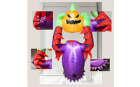 Inflatable Pumpkin Creature Halloween Inflatable Jack-O'-Lantern Yard Decoration Inflate Outdoor for Lawn, Front Porch