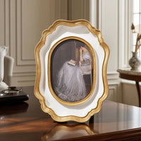 Oval Picture Frame Ornate Oval Photo Frame Carved for Desk