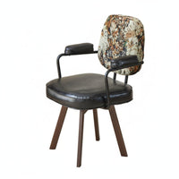 Upholstered rotating Task Chair effortless Rolling Casters for Study Room, Students