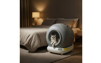 Electric Smart Litter Box with App Control Safe Automatic Cat Litter Box Quiet Pet Supply Washable for Apartment