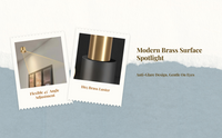 Brass Adjustable LED Spotlight
