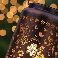 Dragonfly Sunburst Garden Light Wrought Iron Outdoor Lighting for Yard, Pathway