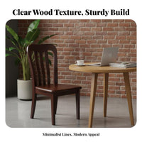 Spindle rear Side Chair hardwood Wood Spindle rear Chair Nordic aesthetic Sturdy Construction for Interior Decorators