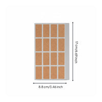 Cork Label Stickers Easy to Write on Cork Label Sticker Strong Adhesion Home Organization for Storage Room