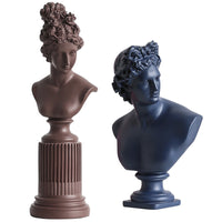 Nordic Goddess Lady Bust Statue Resin Craft