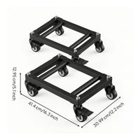2 Pieces Vehicle Wheeled Skid with Caster Wheels Low-Profile Car Mover Heavy-Duty Tire Skate for Workshop