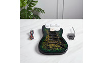 Crackle Finish Guitar Body Contoured Musical Instrument Part Glossy