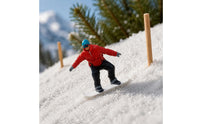 Collectible 1:64 Ski Figure Desktop Decoration Ski and Snowboard Miniature Refined Version for Collecting