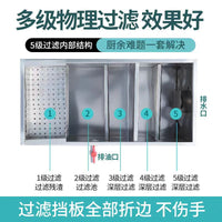 油水分离器厨房餐饮过滤器饭店水油污水商用不锈钢隔油池过滤除油