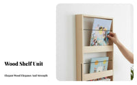 3-Tier Wall-Mounted Organizer Long-Lasting Magazine Rack Modern Design