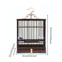 Bird Cage with Pull-out Tray Hanging Birdcage with Tray Traditional for Tabletop