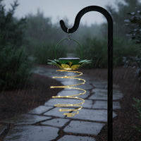 2 Pieces Solar Pineapple Light Auto On/deactivate Wrought Iron Solar Lantern