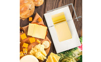 Stainless Steel Ham Slicer Non Surface Wire Cheese Cutter Includes 5 Replacement Wires Cheese Slicing Board for Restaurants, Home Bar