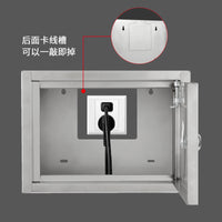 Medium Wall-Mounted Stainless Steel Milk Box with Lock