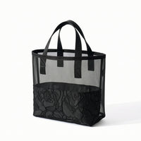 Mesh Tote Bag Breathable Mesh Toiletry Bag Translucent for Travel