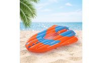 Inflatable Water Board with Window Two-chamberChamber Inflatable Surfboarding Easy to Inflate Pool Lounger with Handles for Kids, Young Children