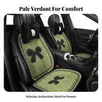 Bowknot Car Seat Pad Comfortable Fit Cute Car Seat Cover for Motorists, Automobile, Frequent Driving
