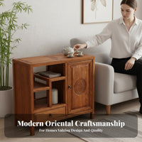Integrated Brewing Console Chinese Design Aesthetic Tea Cabinet for Study