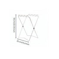 Portable Foldable Trash Bag Holder Stable X-Shaped Base-Shaped Frame Trash Bag Holder Hanging Rack Outdoor Utility