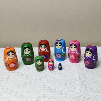 Russian Nesting Dolls Wooden Craft 4-8 Layers Tabletop Ornament