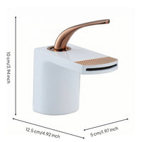Waterfall Washroom Faucet Deck-Mounted Washroom Sink Faucet Fixture
