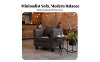 space-saving Design Upholstered 2-Seater Comfortable Upholstered Loveseat Removable and cleanable Cover Sofa high-resilience Foam padding for Business Owners, Apartment Dwellers, Coffee Shop, Small Spaces, Hotel Lobby, Reception Area
