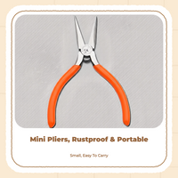 Needle Nose Pliers, 5cm Mini Jewelry Pliers, accurate Hand Tool for Beading, DIY Crafts, Jewelry Repair