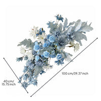 Aisle Floral Flower Authentic Artificial Floor Flower Realistic Wedding Arch Floral Swag for Event Planners, Photographers, Photo Photography, Banquet