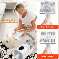 Electric Pet Hair Clipper and Vacuum Combo for Dogs and Cats, EU Plug