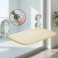 Cat Window Perch, Foldable Cat Hammock with Strong Suction Cups, Space Saving Suction Cup Cat Bed for Indoor Cats, Window Resting Seat