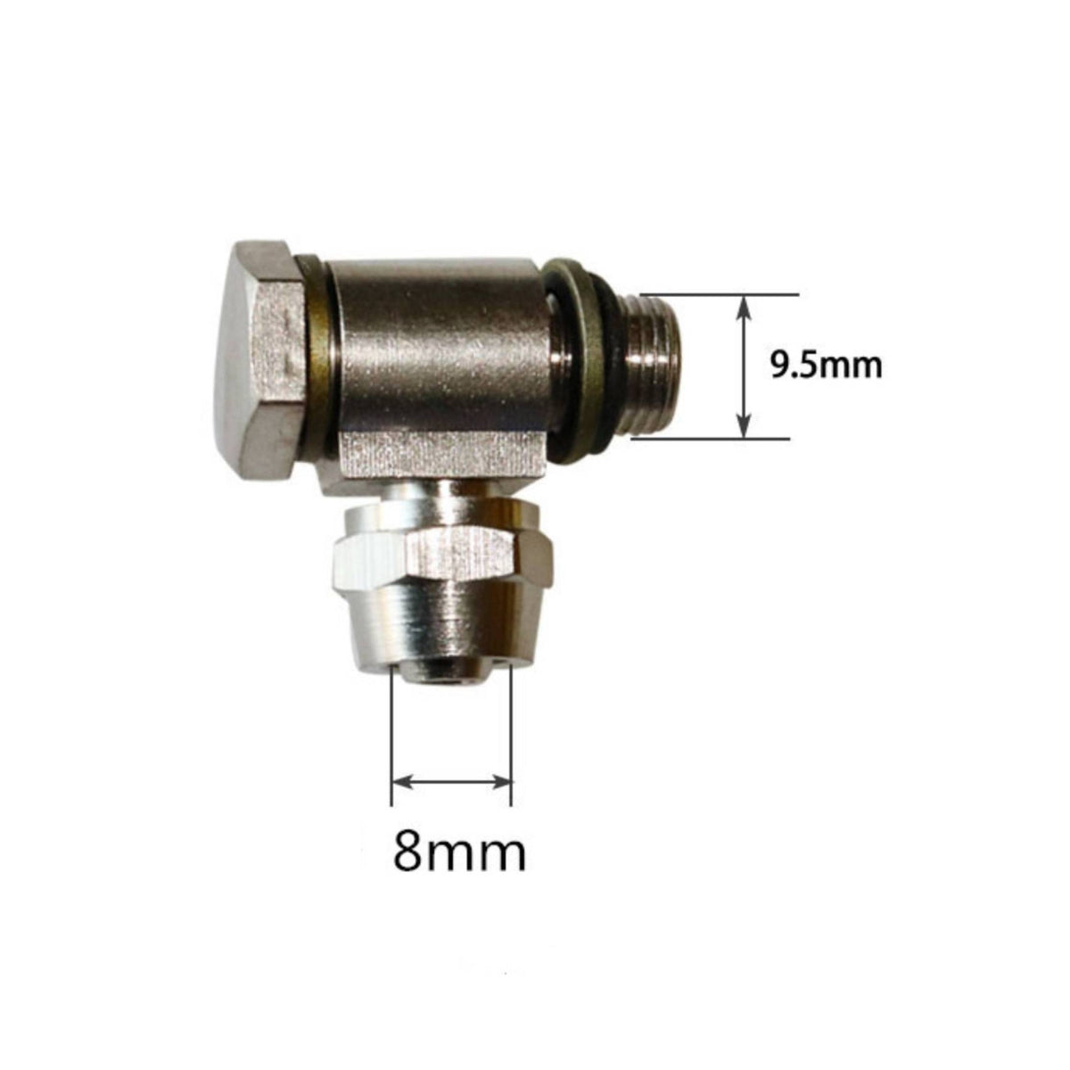 Metal Tire Changer Connector Threaded Pneumatic Adapter Small Air Hose Connector Fittings Straight for Technicians
