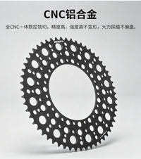 MEROCA 正负齿盘片 折叠自行车130BCD正负齿单盘 星空盘泡泡盘