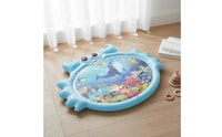 Leak Proof Design Baby Tummy Time Water Mat Easy to Set Up Inflatable Water Play Mat Foldable Infant Toy for Babies, Infants, Toddlers, Indoor