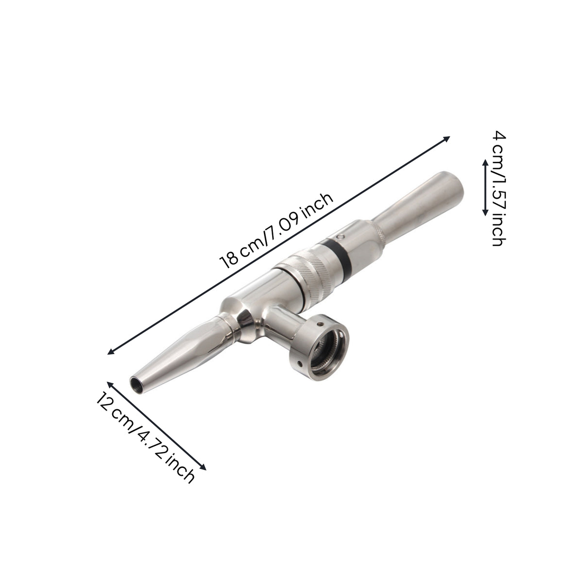 Beverage Tap Knurled Beverage Faucet Threaded Drink Dispenser Handle for Homebrewers