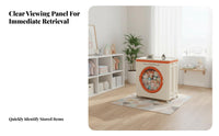 Large Foldable Bin with casters sturdy Storage Container Stackable for Dorm Room