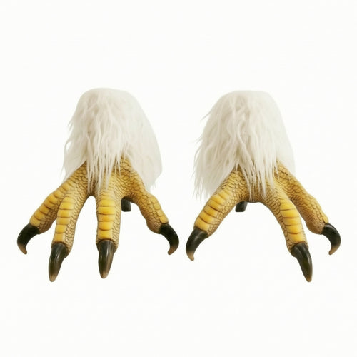 Bird Feet Costume Accessory Textured Bird Claws Yellow for Cosplayers