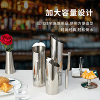 不锈钢果汁壶调酒吧台水扎壶冰冻直身酒吧隔冰壶冷水壶壸果盆水果