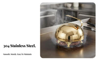 Anti Stainless Steel Steak Cover Long-Lasting Steak Basting Cover Easy to Clean for Home Cooks, Chefs, Hotels, Kitchen, Outdoor Cooking