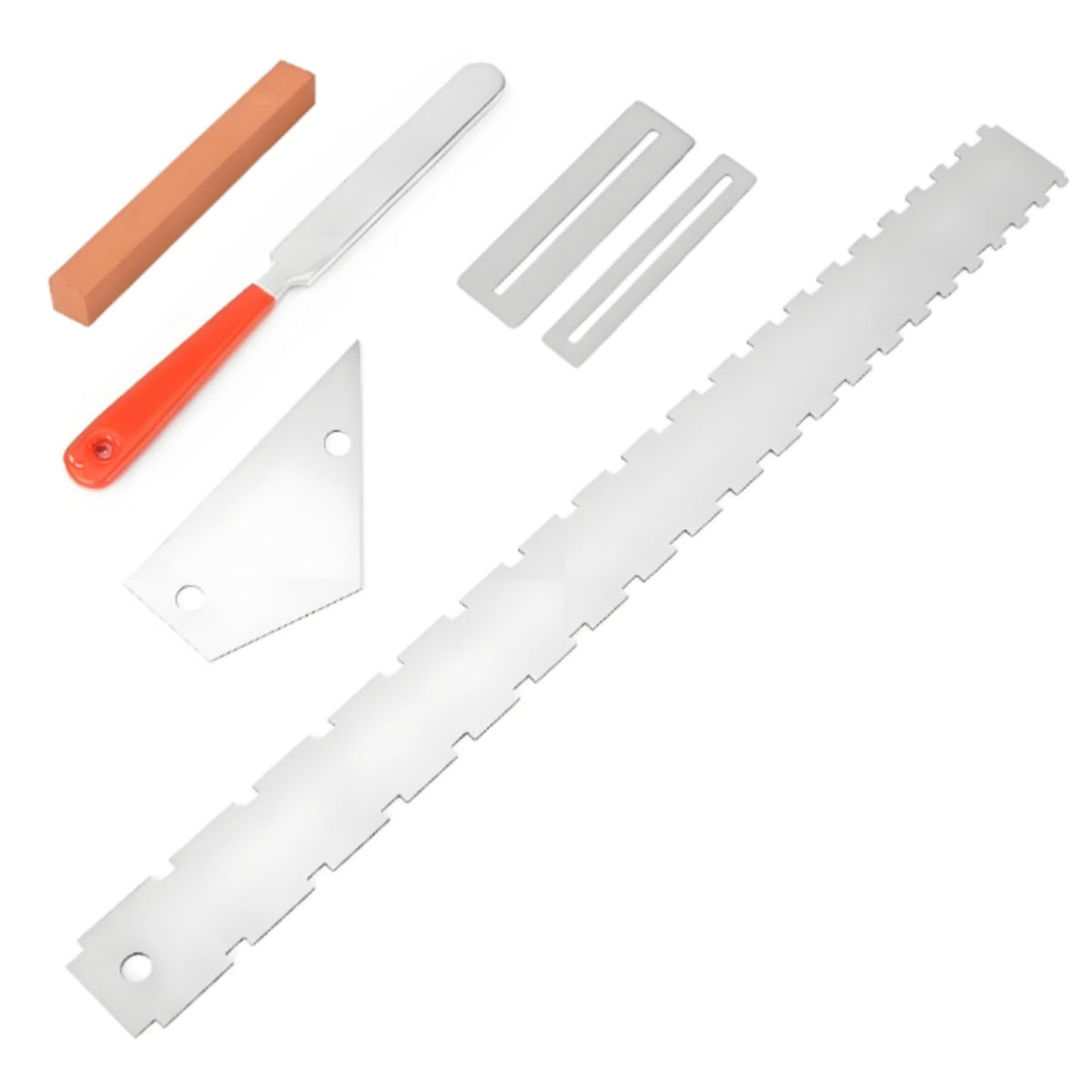 6 Pieces Fingerboard Protection Guitar Fret Repair Tool Set Professional Grade Fret Dressing File Kit All-in-All-in-Single for Hobbyists