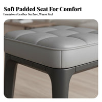 Low Stool Stackable Seating Space Saving Comfort Cushion for Bedroom