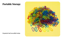 Early Education Interlocking Chain Links Multi-Colored Plastic Chain Links DIY Fun for Toddlers, Kindergarten, Daycare