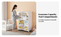 Multi-Tier Storage Tower Pull-extendable Drawers Multi-Tier Rolling Cart Large Capacity