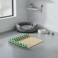 Pet Cooling Mat with Raised Edge Feline Cooling Bed Low-Rise