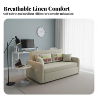 2-in-1 Design Pull-extendable Armchair Bed Space-Saving transmodernable Furniture Foldable Sleeper Sofa Modern design for Apartment Dwellers, Students, residents, Small areas, Living Room