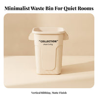 Wide-Opening Trash Can with Handles | Large Capacity Design, Space-Saving Tapered Shape, Rectangular Trash Can, for Kitchen