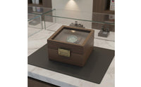 Vintage Watch Display Box Particle-Resistant Wooden Watch Box Cushioned Wristwatch Holder Elegant Design Soft Interior Lining