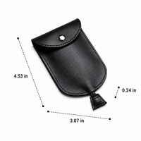 Faux Leather Key Chain, Car Key Holder Key Organiser, Large Capacity Unisex Mini Key Holder, Professional Design with Contrast Stitching