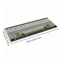 Large-Format Runway Scene Board Printed Aircraft Display Base for Collectors, Hobbyists